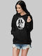 Lupin Sweatshirt mit Kapuze W - SCHWARZ