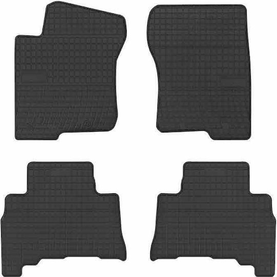 Frogum Set of Front and Rear Mats 4pcs Tray Type for Toyota Land Cruiser 2015 Black