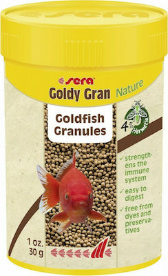 Sera Goldy Gran Nature Goldfish Food Granules with Spirulina 100ml