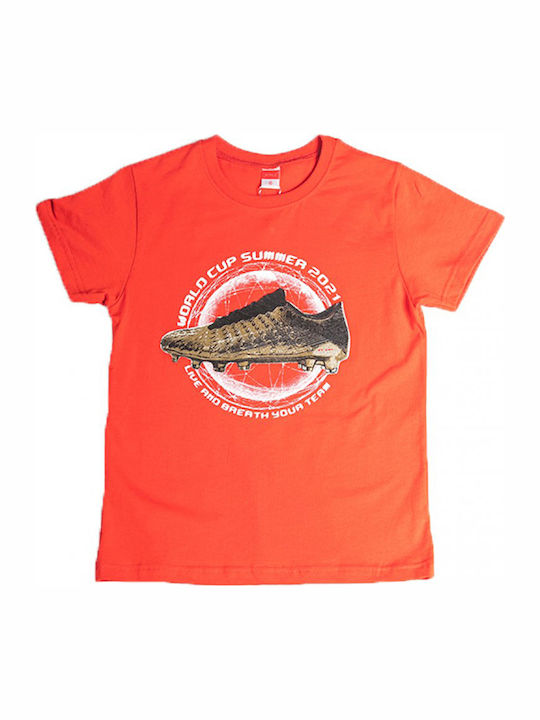 Joyce Kids' T-shirt Red World Cup Summer 2021
