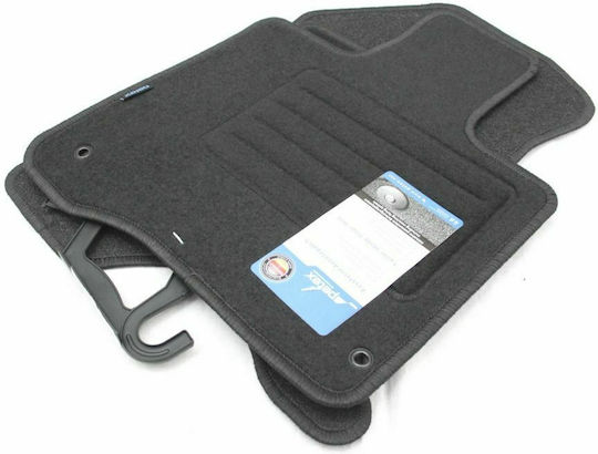 Petex Set of Front and Rear Mats 4pcs for Peugeot iOn 2010+ Black