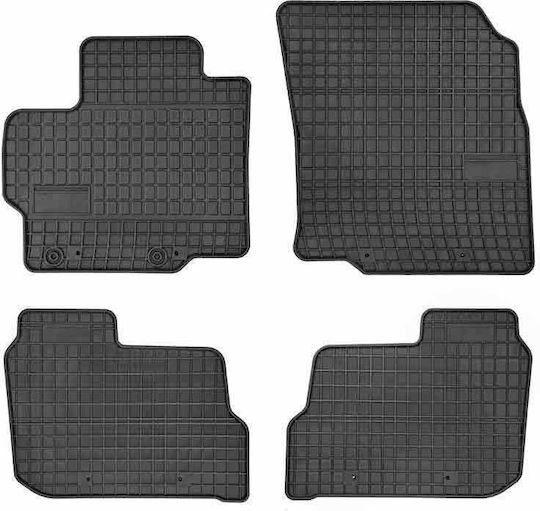 Frogum Satz Vorder- und Hintermatten 4Stück aus Gummi für Mitsubishi Mirage / Raumstern 2013-2017 Schwarz