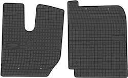 Frogum Front Mats 2pcs from Rubber for Iveco Stralis Black