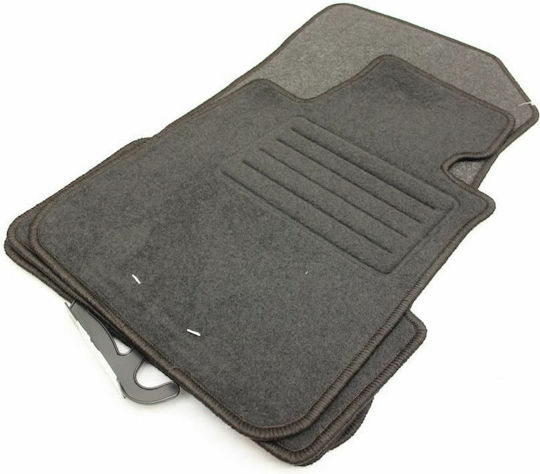 Petex Satz Vorder- und Hintermatten 4Stück aus Teppichboden für BMW Serie 1 2004 Schwarz