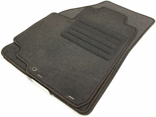 Petex Set of Front and Rear Mats 4pcs for Nissan Leaf 2010-2017 Black