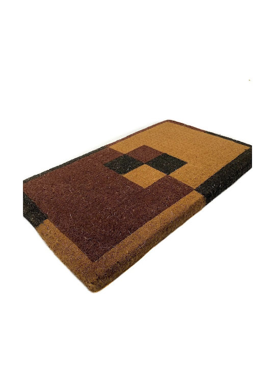 VELOUTE - 100% Coconut - Design Black Brown - 45x75x4cm