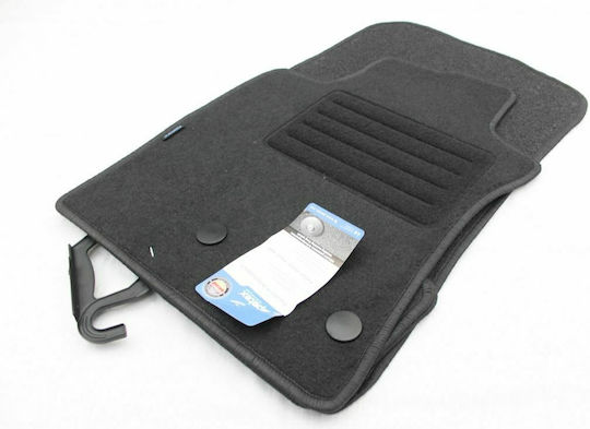 Petex Set Covorașe Față și Spate 4buc din Covor pentru Renault Modus 2004-2012 Negre