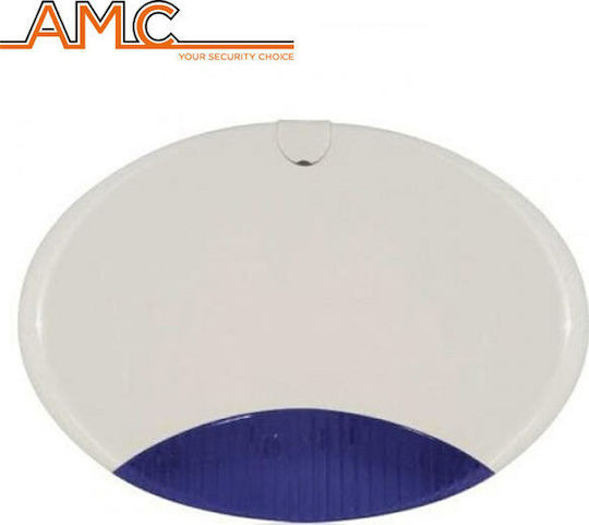 AMC ISIDE-130 Alarm Siren Baterie Outdoor 105dB 12V with Albastru Light