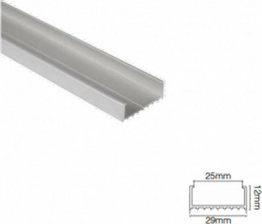 VK Lighting Extern Aluminiumprofil für LED-Streifen 200x2.9x1.2cm