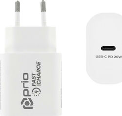 Prio PWC-1103 Αντάπτορας 20W Prio PWC-1103 Αντάπτορας 20W