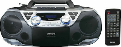 Lenco Portable Radio-CD Player SCD-720 Equipped with CD / USB / Cassette / Radio Silver