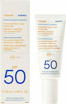 Korres Yoghurt Wasserfest Sonnenschutz Creme Für das Gesicht SPF50 40ml