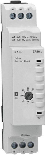 Kael ZR60.G 230V και 24V AC/DC 1M15 Επαφή 0.6-60sec 309-001112160