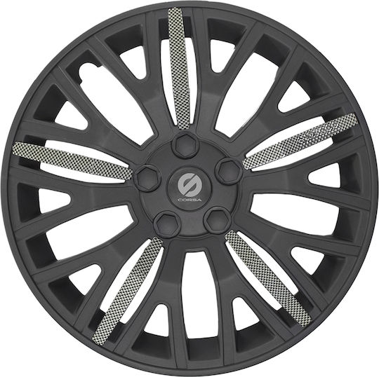 Sparco Auto Radkappen Set Leggera Carbon 4Stück 13" Gray