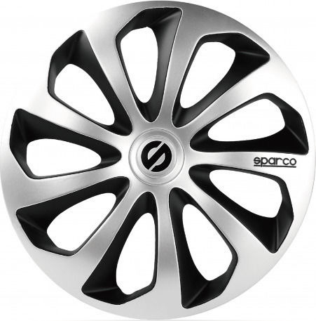 Sparco Set Capace de Roți Auto Sicilia 4 Bucăți 13 Argintii