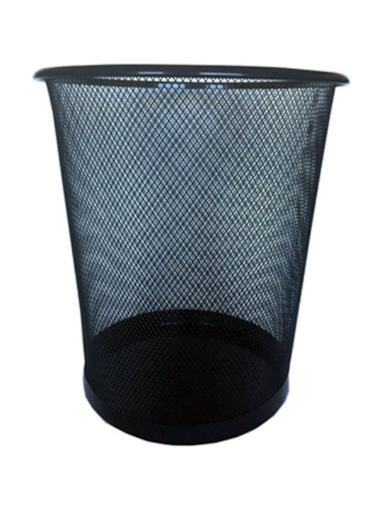 Homestyle Office Metal Waste Bin Black 24.5x24.5x26cm -24