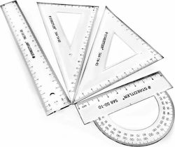 Staedtler Set 4 Geometric Tool Plastic Transparent 569