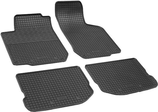 Rigum Set of Front and Rear Mats 4pcs for Skoda Octavia 1997-2003 Black