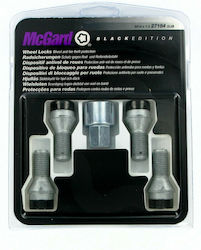 Lampa Μπουλόνια Ασφαλείας Κωνικά Μαύρο M14x1.5mm για Κλειδί No 17 4τμχ