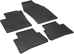 Rigum Set of Front and Rear Mats 4pcs from Rubber for Toyota C-HR Black