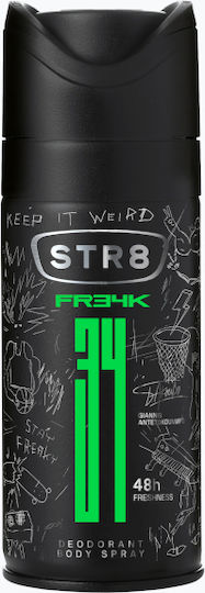 STR8 FR34K Αποσμητικό 48h σε Spray 150ml