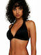 Blu4u Triangle Bikini Top Fashion Solids Black