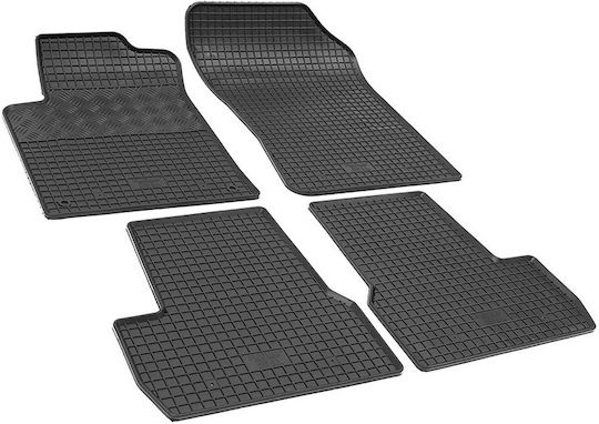 Rigum Σετ Μπροστινά και Πίσω Πατάκια 4τμχ για Citroen C3 2010 2016 Μαύρα