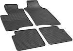 Rigum Set of Front and Rear Mats 4pcs from Rubber for Fiat Panda Black 900767