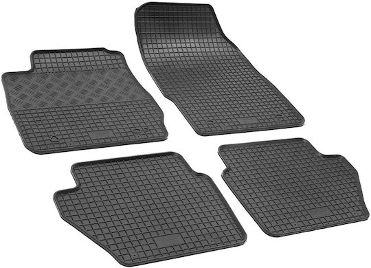 Rigum Set of Front and Rear Mats 4pcs for Ford Fiesta 2008+ Black