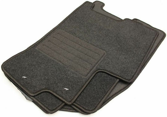 Petex Satz Vorder- und Hintermatten 4Stück aus Teppichboden für Chevrolet Kalos 2002-2011 Schwarz