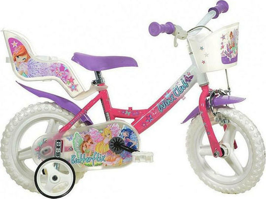 Dino Bikes Winx 12" Παιδικό Ποδήλατo BMX Caliper Pink/Purple