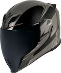 Icon Airflite Ultrabolt Black Motorradhelm Volles Gesicht DOT / ECE 22.05 KR2183