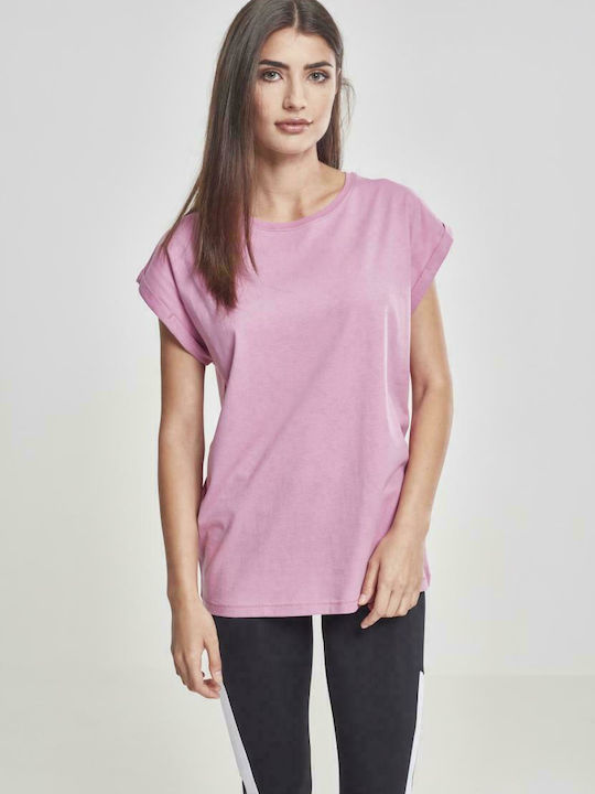 Urban Classics TB771 Women's Oversized T-shirt Cool Pink