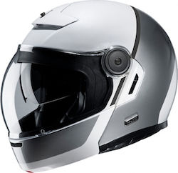 HJC V90 Mobix MC10 Flip-Up Helmet White/Grey 9871-XS