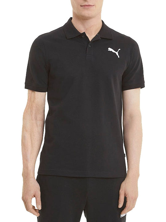 PUMA Essentials Polo Short Sleeve T-shirt Black