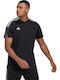 Adidas Tiro 21 Herren Sportliches Kurzarmshirt Polo Schwarz