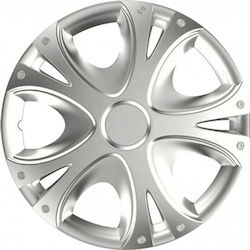 Auto Gs Car Hubcap Set Dynamic 14" 4pcs Silver