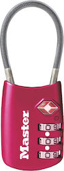 Master Lock 4688EURD Padlock with Cable Combination Pink 30mm 1pcs