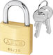 Abus Bronze Padlock Brass with Key 30mm 1pcs