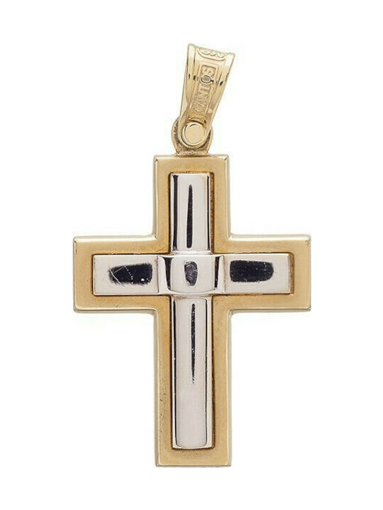 Triantos Herren Gold Kreuz 14K