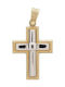 Triantos Herren Gold Kreuz 14K