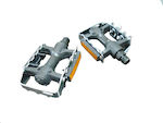 Durca 801564 Flat Bicycle Pedals Silver