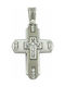 Triantos White Gold Cross 14K