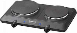 Taurus EH2250 Enamel Countertop Double Burner Gray