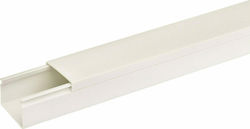 Kassinakis Κανάλι Καλωδίων από Πλαστικό 40x40mm Λευκό Σετ 2τμχ 1m