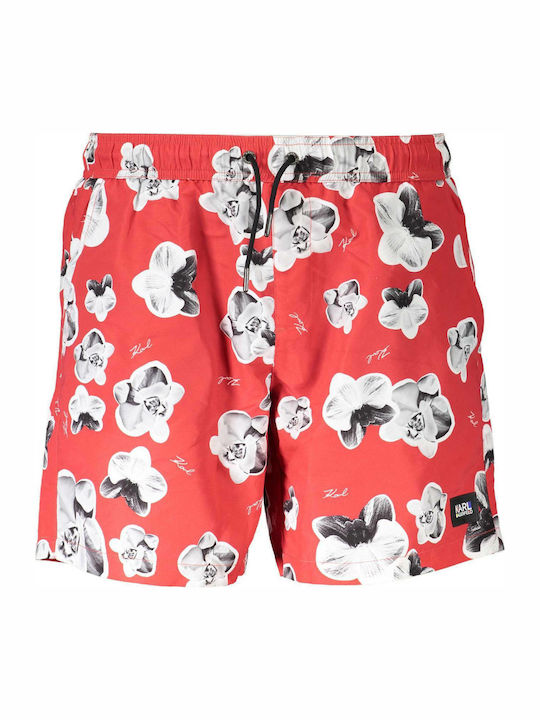 Men's Swimwear Shorts Red Floral