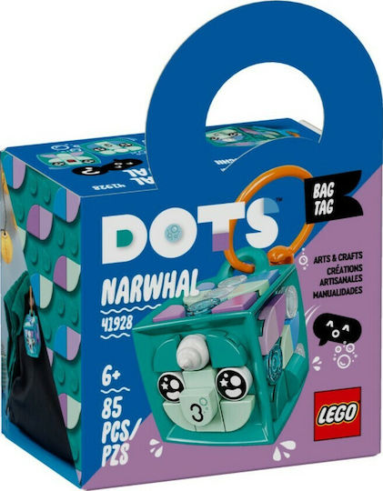 LEGO Etichetă Sac Dots Narwhal Pentru 6+ Ani 84 Bucăți