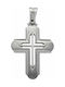 Triantos White Gold Cross 14K