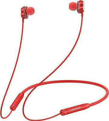 Lenovo HE08 In-ear Bluetooth Handsfree Căști Roșă