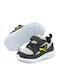Fun Racer Kids Sports Shoes Running with Hoop & Loop Closure Gray